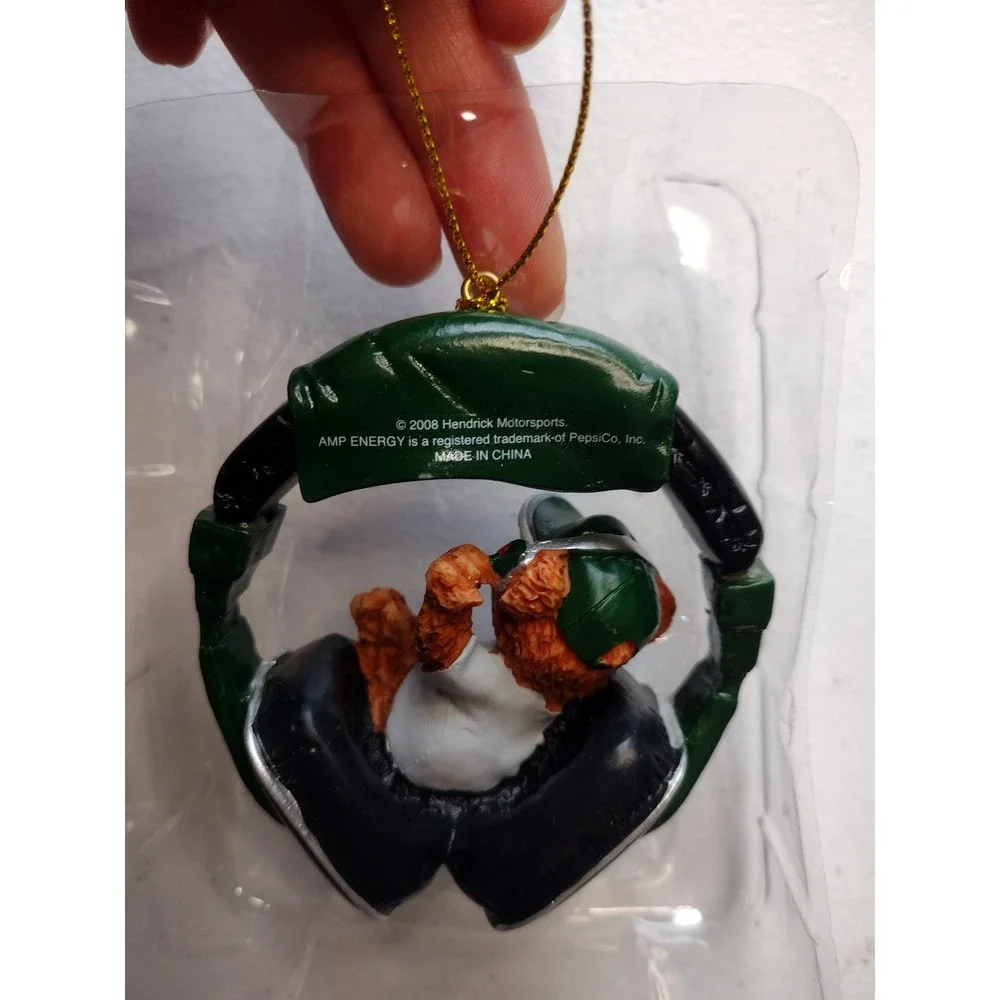 Dale Earnhardt Jr 88 NASCAR AMP Energy‎ Teddy Bear Ornament Collectible Trevco